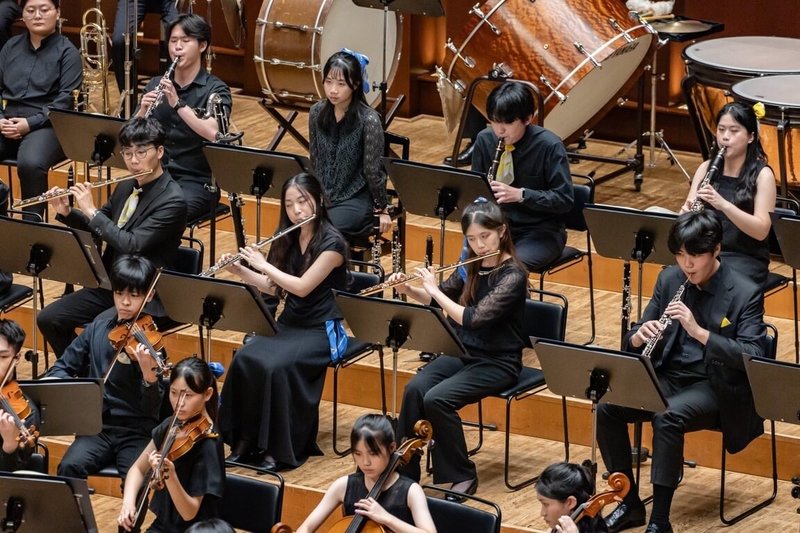 NSYO國家青年交響樂團1日在日本福岡ACROS音樂廳演出，掌聲不斷，接下來樂團將前往韓國演出。（NSO國家交響樂團提供）中央社記者趙靜瑜傳真  115年8月2日