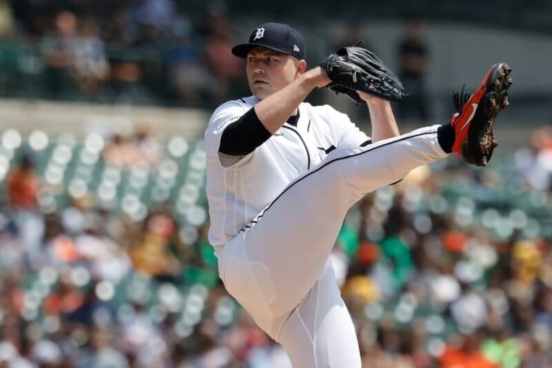 美國職棒大聯盟MLB洛杉磯道奇在交易截止日前完成本季最受矚目的交易，從底特律老虎網羅兩屆美聯賽揚獎左投史庫柏（圖）。（路透社）