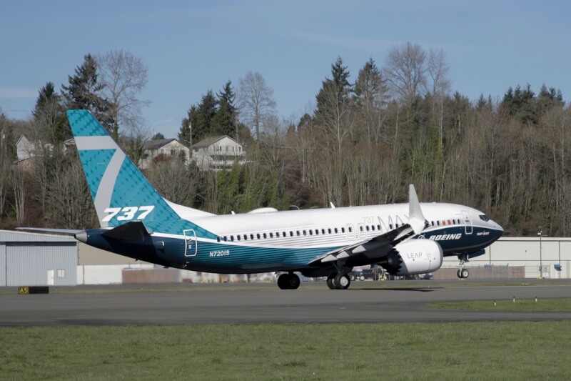 波音737 MAX 7客機。（美聯社）