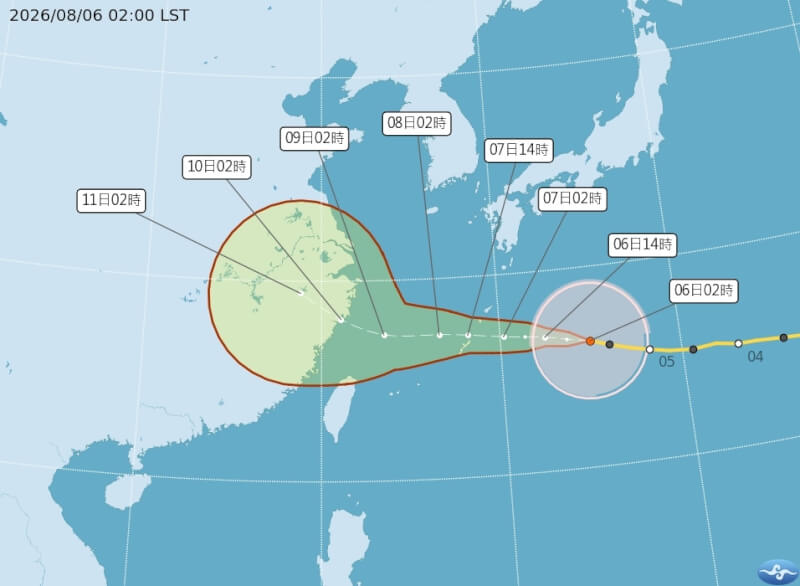 颱風白海豚路徑不確定性增　吳德榮：8日北轉角度為對台威脅關鍵 | 生活 | 中央社 CNA