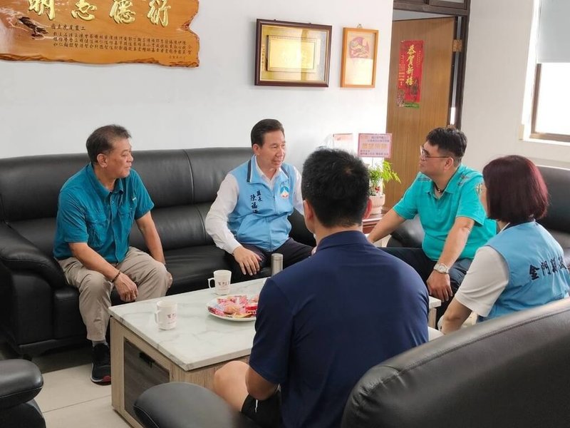 陳福海訪金門農工　支持設運動防護員等資源共享 | 地方 | 中央社 CNA