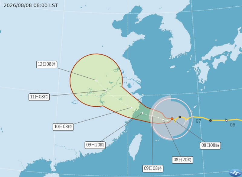 颱風白海豚逐漸減弱　吳德榮：中北部防劇烈降雨 | 生活 | 中央社 CNA
