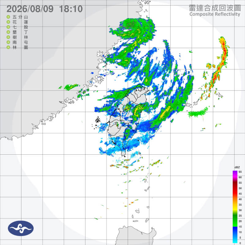 （圖取自中央氣象署網頁cwa.gov.tw）