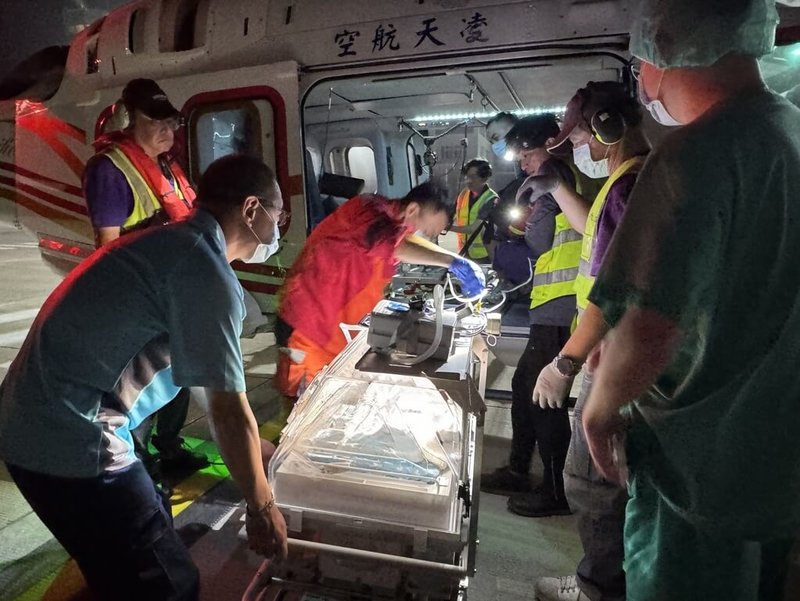 澎湖緊急醫療後送出生2小時新生兒　創最小年齡紀錄 | 地方 | 中央社 CNA
