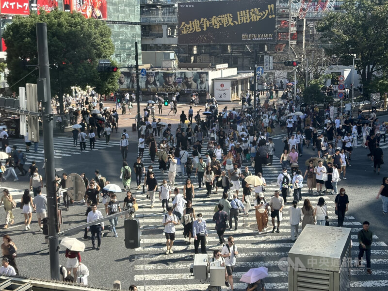 圖為澀谷街頭。（中央社檔案照片）