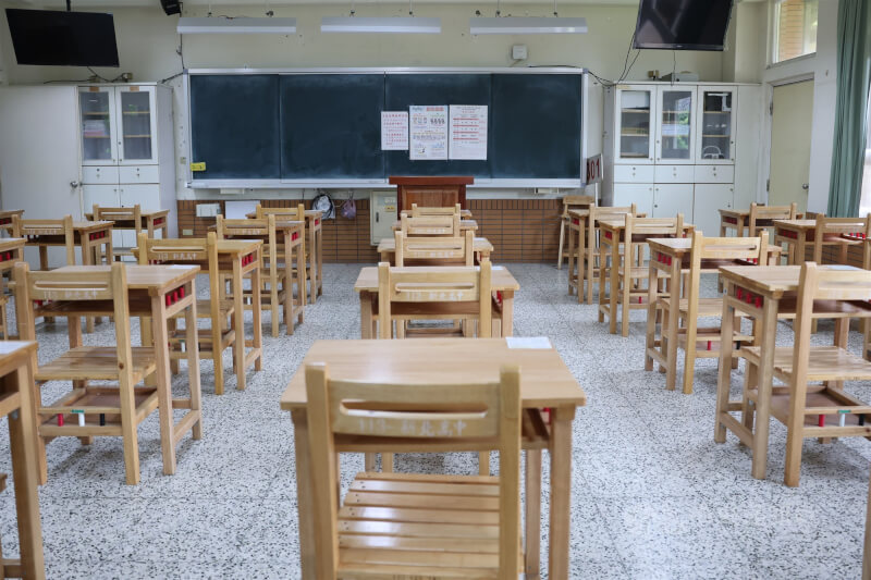 圖為分科測驗新北高中考場。（中央社檔案照片）