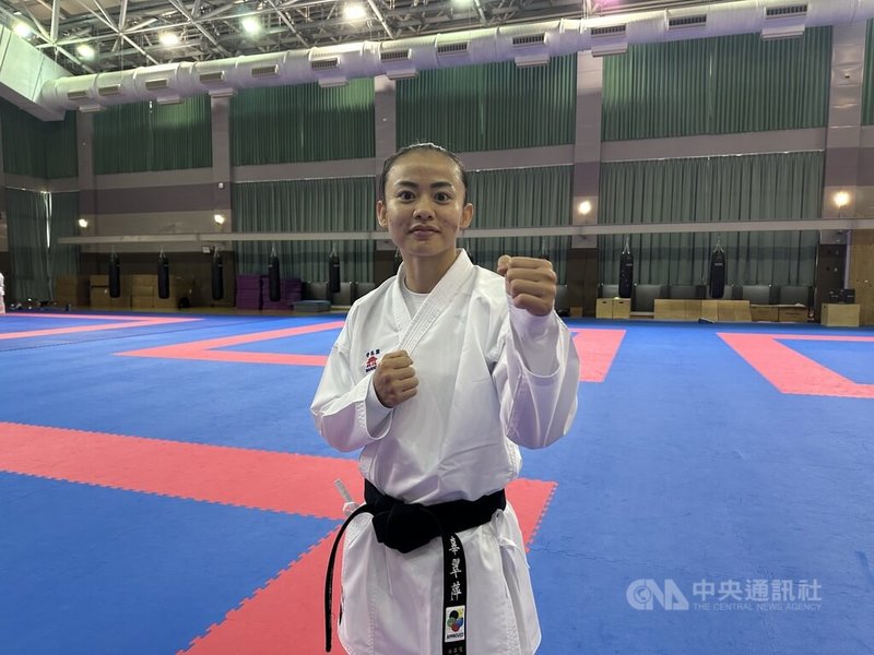 名古屋亞運9月登場，台灣女子空手道好手辜翠萍備受奪金期望，她20日受訪表示，希望成績可以比上屆還要好，繼續成為家人們的驕傲。中央社記者黎建忠攝　115年8月20日