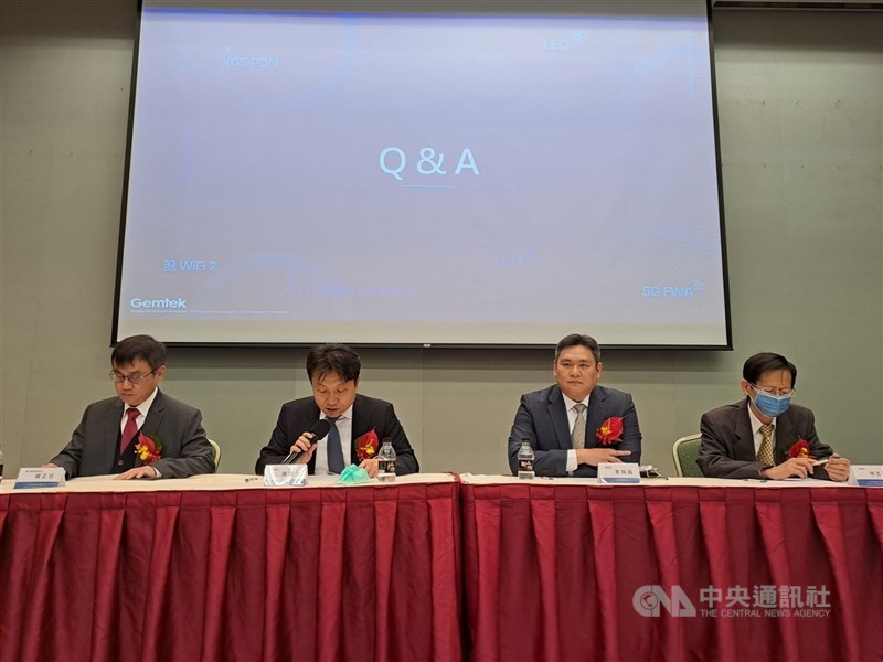 正文攜手印度電信營運商，推毫米波技術。圖為正文科技之前法說會。（中央社檔案照片）