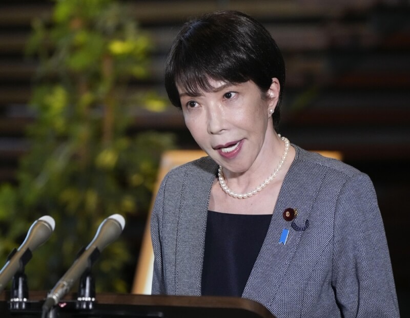 日本首相高市早苗。（共同社）