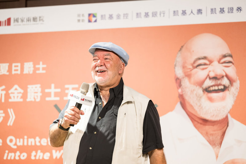 葛萊美獎得主彼得．厄斯金（Peter Erskine）（圖）帶領他創立的爵士五重奏來台舉行音樂會，21日在台北國家音樂廳登場。（兩廳院提供）  中央社記者趙靜瑜傳真  115年8月21日