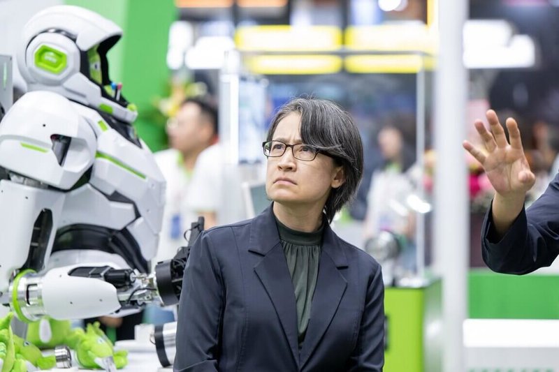 副總統蕭美琴21日參觀「台灣機器人與智慧自動化展」及「台北國際自動化工業大展」。（總統府提供）中央社記者葉素萍傳真 115年8月21日