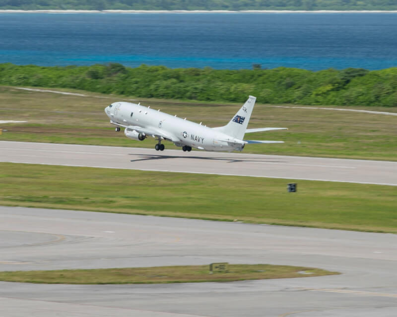 圖為美國海軍P-8A海神式巡邏機。（圖取自facebook.com/7thfleet）