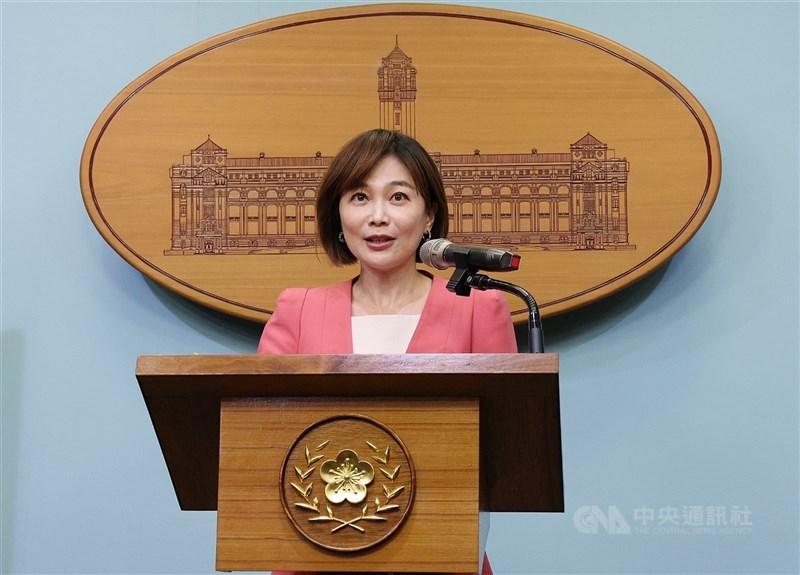圖為總統府發言人郭雅慧。（中央社檔案照片）