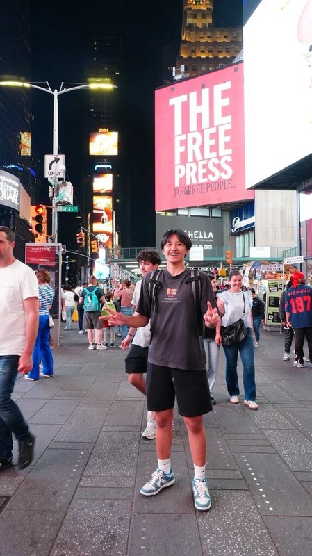 台灣籃球女將米靖恩旅美，盼未來站上美國女子職籃舞台。（米靖恩提供）中央社記者張欣瑜舊金山傳真　115年8月23日