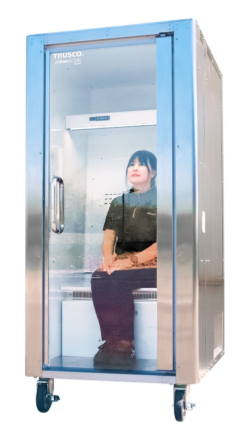 日本企業Trusco中山研發的「人用冰箱」Do Hiemon Box。（圖取自Trusco中山網頁www.trusco.co.jp）