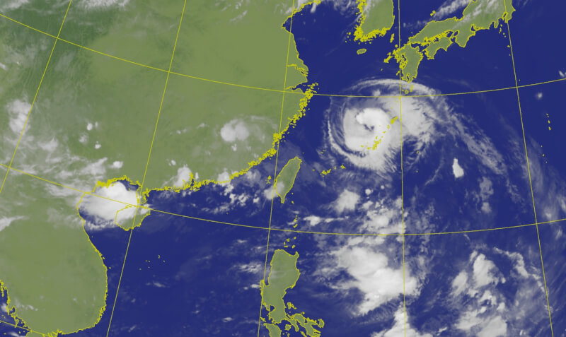 26日上午8時10分衛星雲圖。（圖取自氣象署網頁cwa.gov.tw）