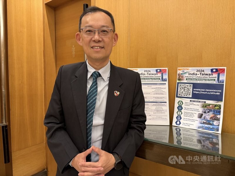 台灣在資通訊技術（ICT）、智慧製造等領域的產業，已經在印度站穩腳步，駐印度代表陳牧民（圖）認為，印度對台灣企業所做的投資非常重視，也希望有更多人能來印度。中央社記者李晉緯班加羅爾攝　115年8月27日