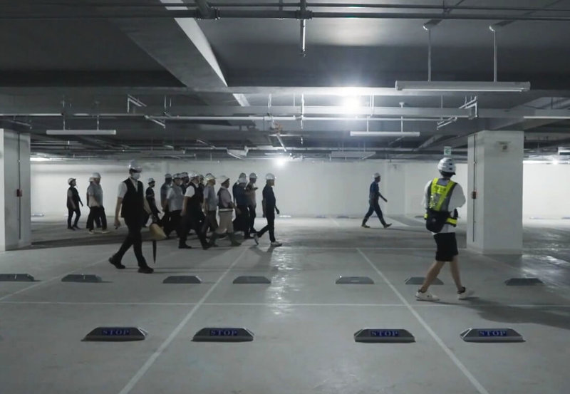 緊鄰嘉義市文化路夜市的崇文國小地下停車場工程預計9月上旬竣工，10月下旬正式啟用，將提升市中心停車機能。（嘉義市政府提供）中央社記者蔡智明傳真　115年8月30日