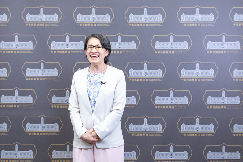 副總統蕭美琴1日為2026全球AI高峰會以錄影方式致詞，盼攜手打造安全、可信賴且以人為本的AI產業。（總統府提供）中央社記者葉素萍傳真 115年9月1日