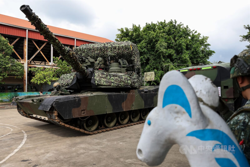 陸軍編列116年至120年、9億7772萬元持續預算，進行M1A2T訓場第二階段工程案。圖為M1A2T戰車。（中央社檔案照片）