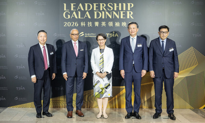 副總統蕭美琴（中）2日出席2026科技菁英領袖晚宴。（總統府提供）中央社記者葉素萍傳真 115年9月2日