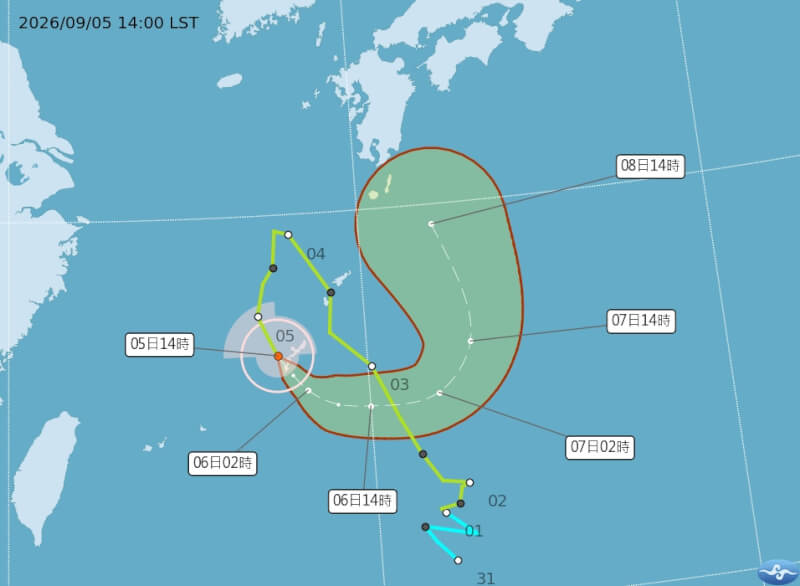 （圖取自氣象署網頁cwa.gov.tw）