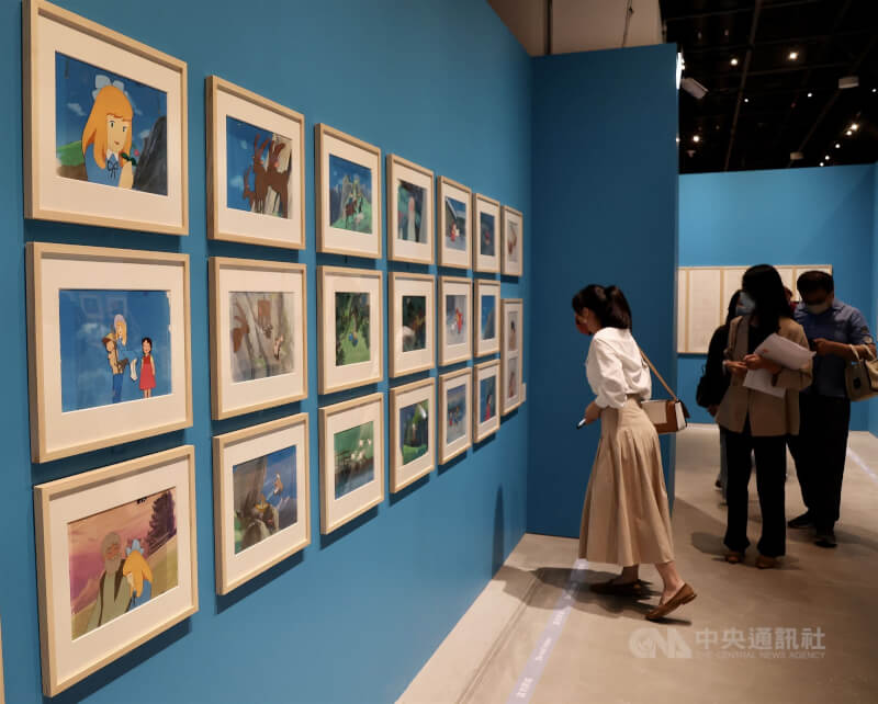 圖為2022年台北流行音樂中心文化館「吉卜力動畫大師–高畑勲展」。(中央社檔案照片)