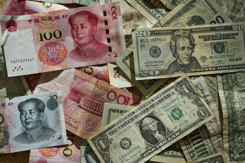 中國國家外匯管理局資料顯示，中國外匯存底至8月底規模為3兆4383.25億美元，較7月底增加195.49億美元。（圖取自Unsplash圖庫）