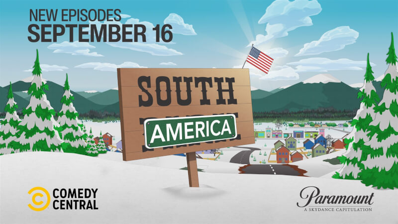 「南方四賤客」（South Park）近日宣布將節目更名為「南美洲」（South America）。（圖取自x.com/SouthPark）
