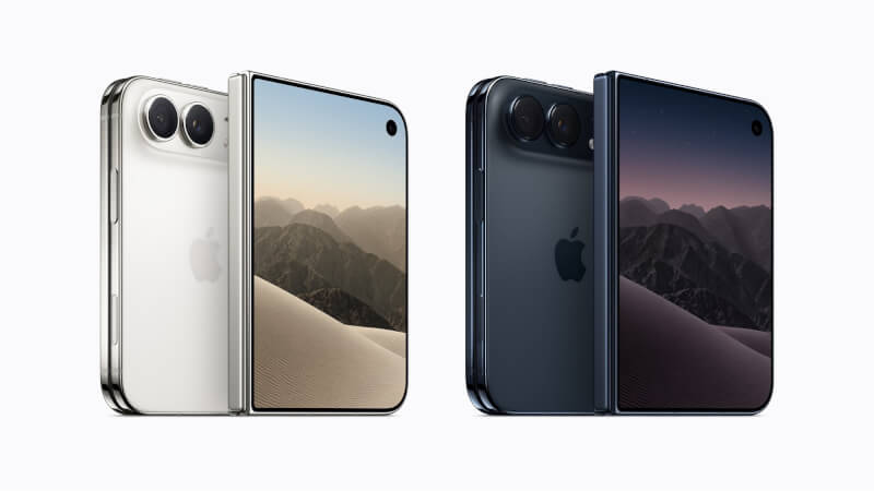 蘋果公司（Apple）9日發表首款摺疊智慧型手機iPhone Duo。（圖取自蘋果公司網頁apple.com）