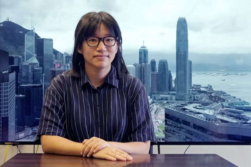 鄒幸彤2021年在香港受訪。 （美聯社）