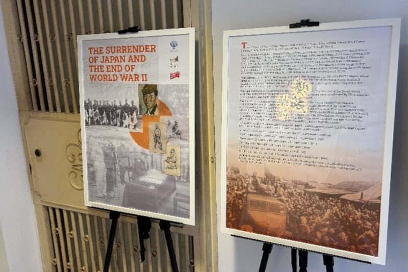 俄羅斯駐台機構「莫北協駐台代表處」3日在台北閉門放映紀錄片「粉碎日本軍國主義」。（路透社）