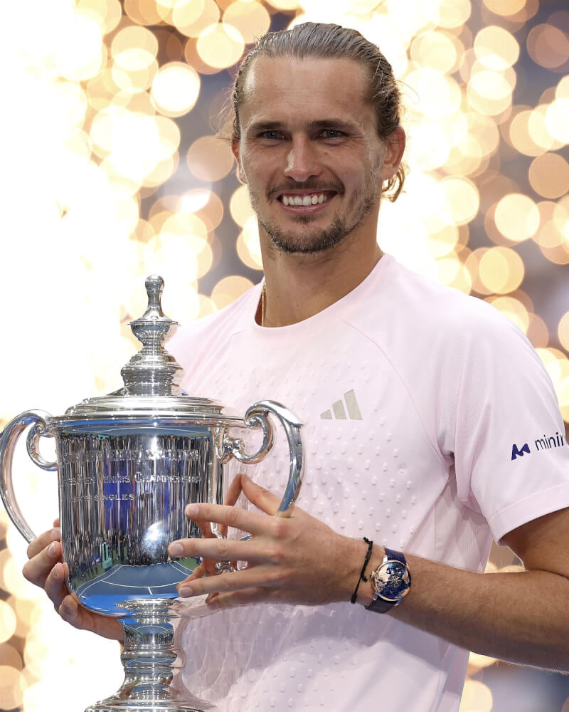 德國好手茲韋列夫13日勇奪美國網球公開賽冠軍。（圖取自x.com/usopen）