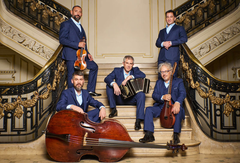 皮亞佐拉五重奏（Quinteto Astor Piazzolla）以最新專輯「華麗的探戈」獲第27屆拉丁葛萊美獎提名「最佳探戈專輯」，10月將首度訪台演出。（新象藝術提供）中央社記者趙靜瑜傳真  115年9月17日