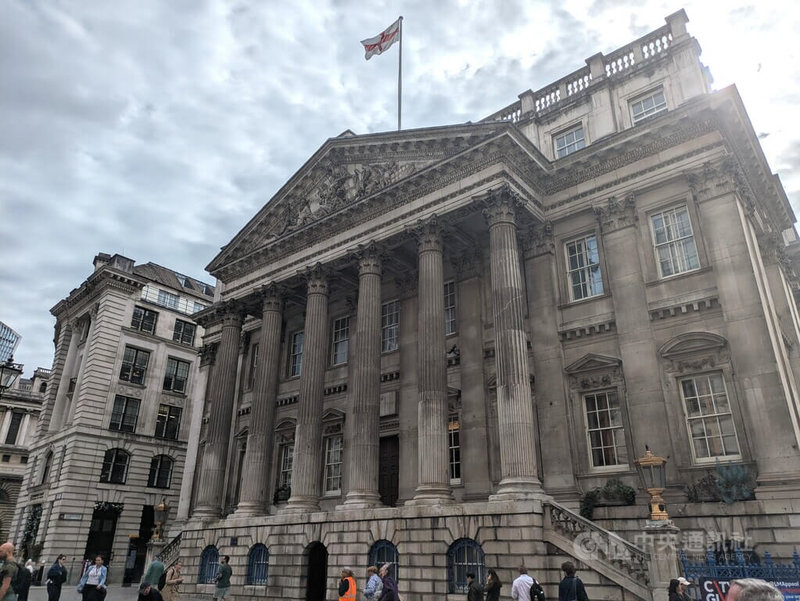 倫敦金融城市長官邸具數百年歷史，英國財政大臣在此發表年度演說，闡釋經濟和財政規劃願景。中央社記者陳韻聿倫敦攝　115年9月19日