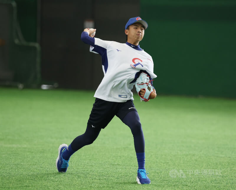 20歲亞運棒球國手林佾葳。（中央社檔案照片）
