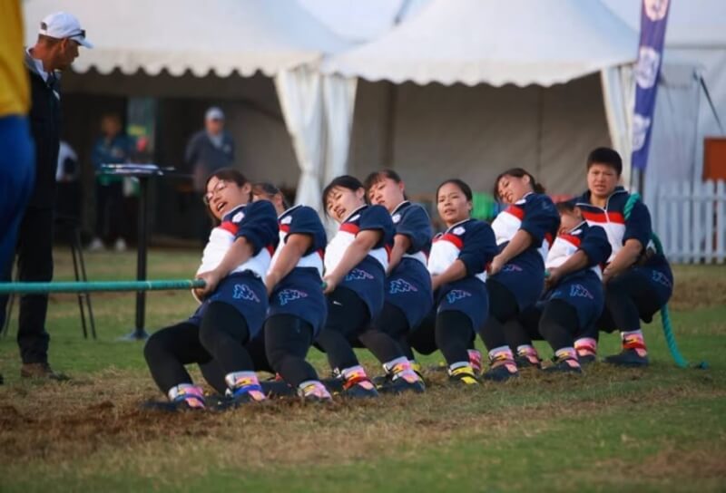2026世界室外拔河錦標賽，台灣女子540公斤級拿下金牌，順利達成5連霸。（圖取自facebook.com/CTTWA）