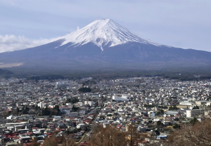 圖為日本富士山。（共同社）