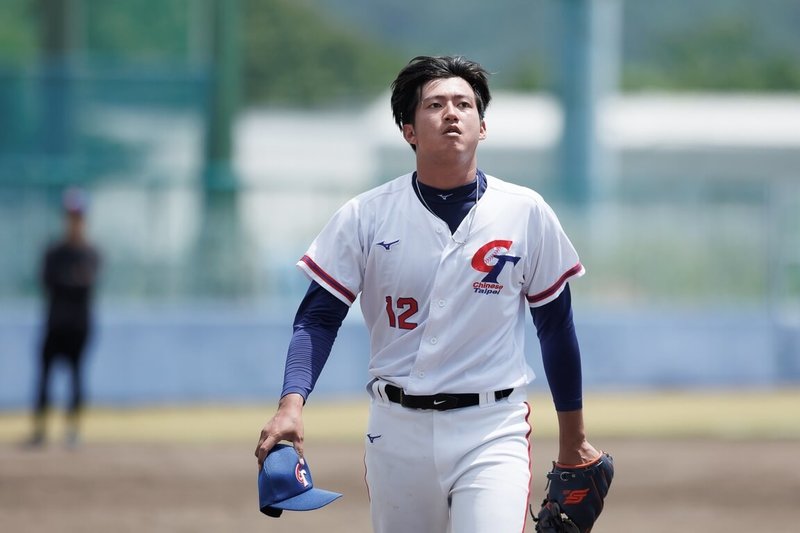 名古屋亞運棒球賽事台灣隊目前預賽戰績1勝1敗，23日與香港交手，將派出來自業餘台灣電力公司棒球隊26歲右投手郭子銓（圖）先發。（中華民國棒球協會提供）中央社記者謝靜雯傳真　115年9月22日