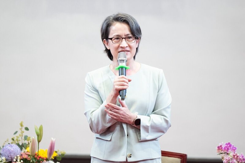 副總統蕭美琴23日上午接見「2026 Tech GiCS 第6屆科技女婕思獲獎隊伍。（總統府提供）中央社記者葉素萍傳真　115年9月23日