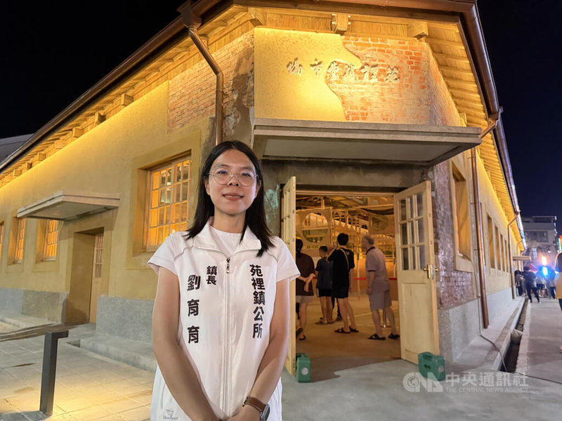 歷經2018年火災，苗栗縣苑裡公有零售市場重建及歷史建築修復工程日前落成。鎮長劉育育說，從一個民間倡議者，到以鎮長身分迎接市場落成，心中有滿滿感動、感謝與感恩。中央社記者管瑞平攝　115年9月25日