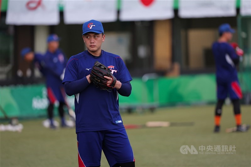 圖為名古屋亞運棒球項目台灣代表隊好手劉基鴻。（中央社檔案照片）