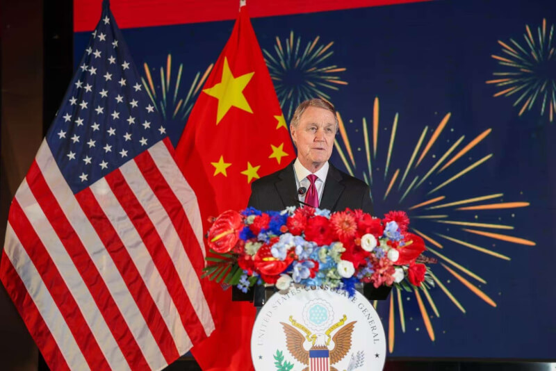 美國駐中國大使龐德偉。（圖取自x.com/USAmbChina）