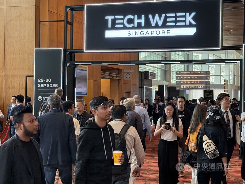 新加坡科技週(Tech Week Singapore)29日在濱海灣金沙會展中心展開,國際科技業者到場交流。中央社記者吳昇鴻新加坡攝 115年9月29日