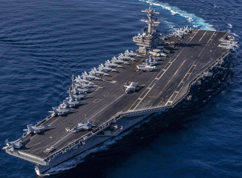 美國海軍航空母艦布希號。（圖取自facebook.com/USSGeorgeHWBush）