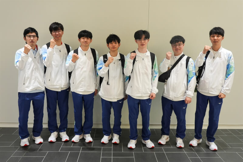 亞運電競英雄聯盟台灣代表隊。（代表團提供）