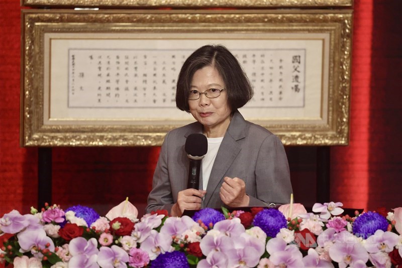 圖為前總統蔡英文。（中央社檔案照片）