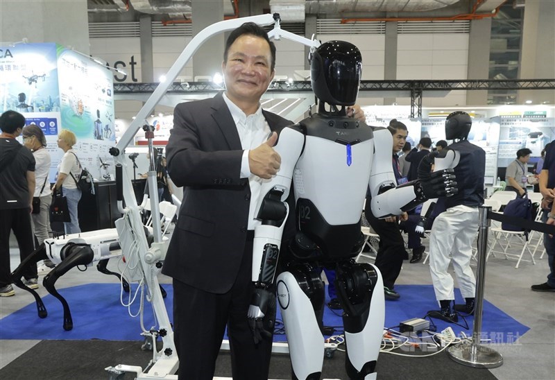 研調機構Omdia報告預估，2035年人形機器人年全球出貨量可達260萬台。（中央社檔案照片）