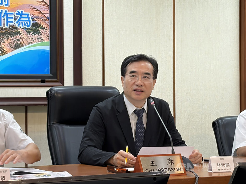 水利署長林元鵬6日於記者會上表示，濁水溪因風向與地質條件極易引發揚塵，歷經7、8年努力，目前已控制下來。中央社記者謝怡璇攝　115年10月6日