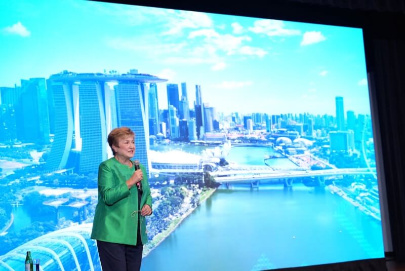 IMF總裁喬治艾娃。（圖取自facebook.com/KristalinaGeorgieva）